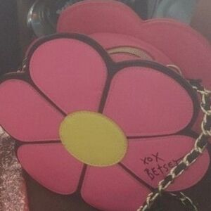Betsey Johnson Pink Flower Bag